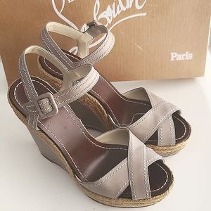 Christian Louboutin Almeria Sandals grey size 37